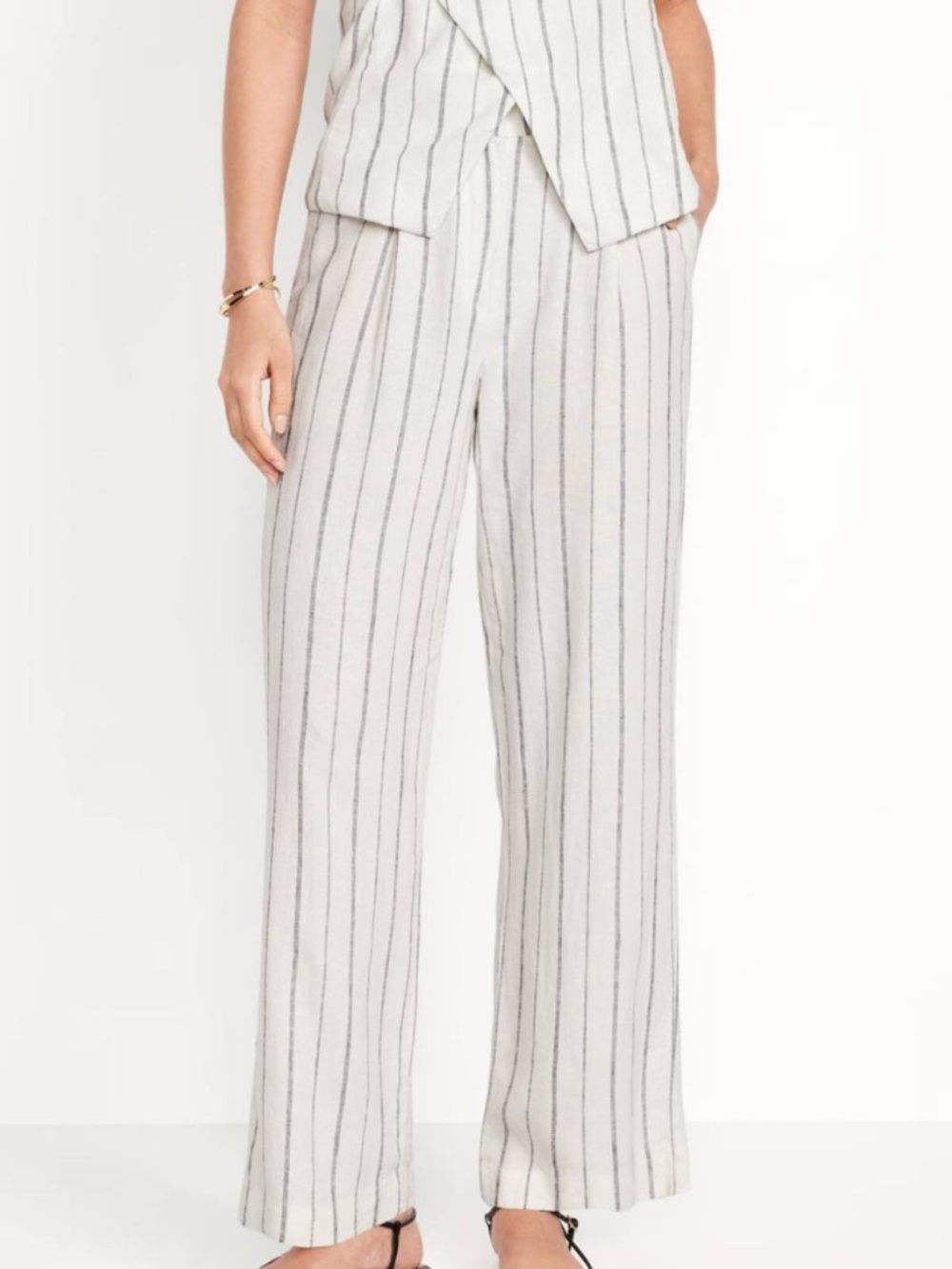 Old Navy Women’s Extra High-waisted Wide-leg Taylor Pants Linen 3x